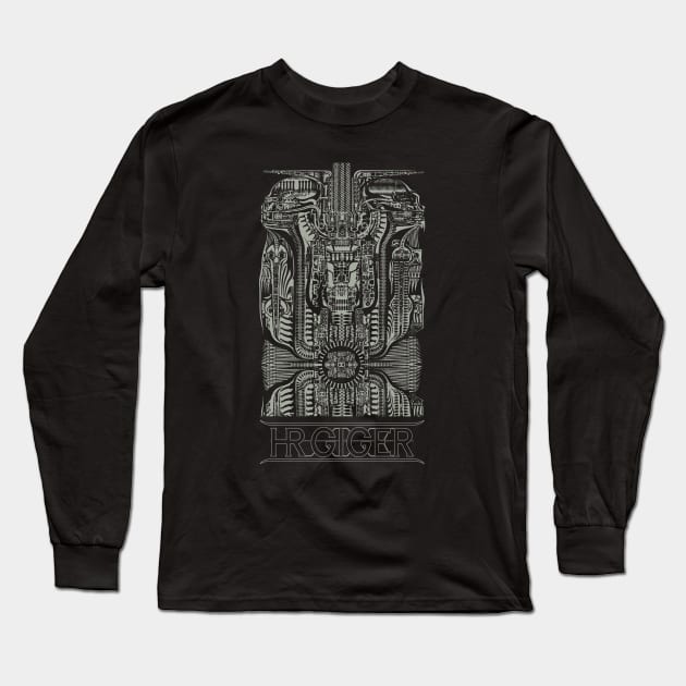 Giger Barphomet Long Sleeve T-Shirt by MattDesignOne